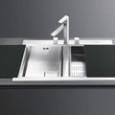 L'évier sobre et classe de Smeg