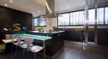La cuisine dans le bains