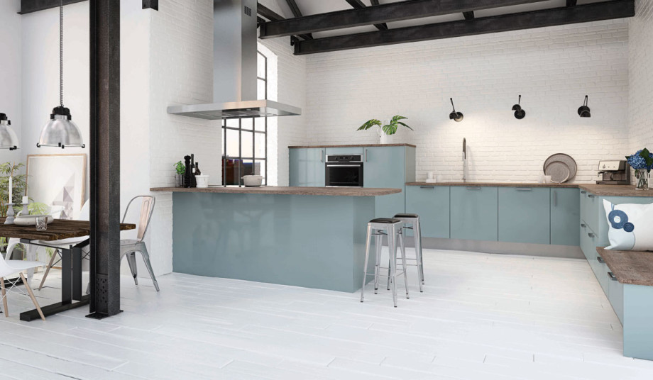 Dix cuisines bleues à l'esprit grand large Inspiration cuisine