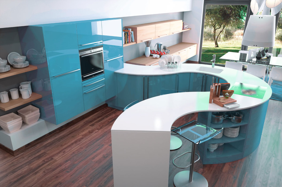 Dix cuisines bleues à l'esprit grand large Inspiration cuisine