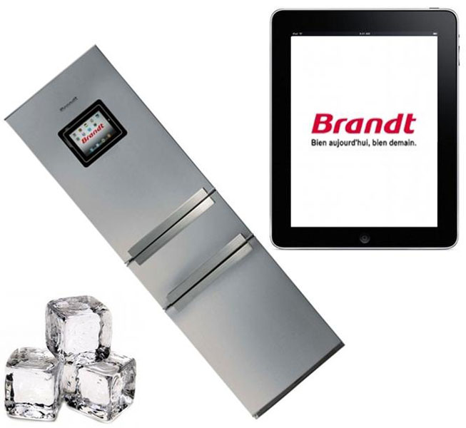 I-Freezone de Brandt, frigo iPad, réfrigérateur pour iPad, réfrigérateur hi-tech